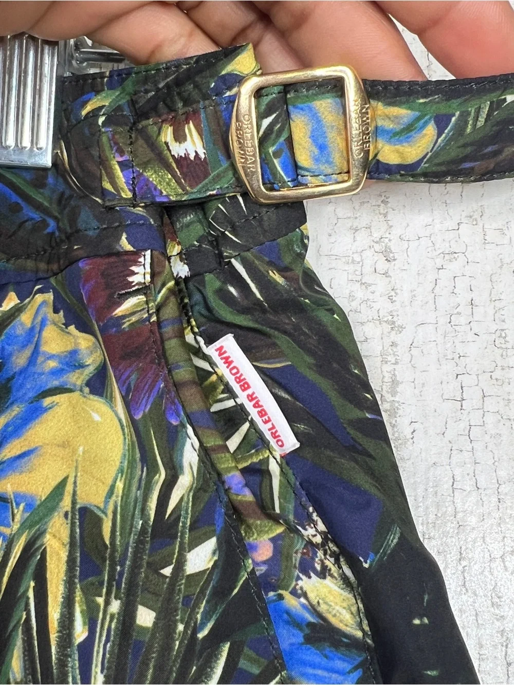 Orlebar Brown Setter Floral Swim Trunks Shorts 38 Luxury Resort Vacation Riviera